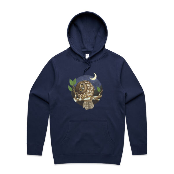Ruru || Morepork - AS Colour Mens Stencil Hoodie Thumbnail