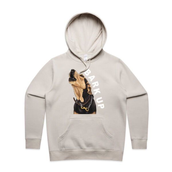 Huntaway Bark Up #2 - AS Colour Womens Stencil Hood Thumbnail