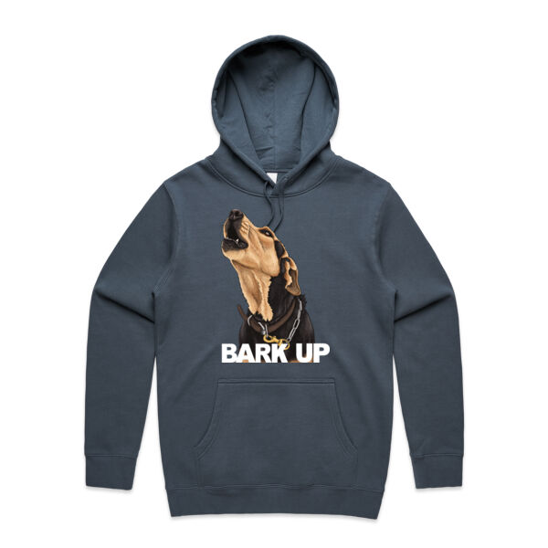 Huntaway Bark Up #1 - AS Colour Mens Stencil Hoodie Thumbnail
